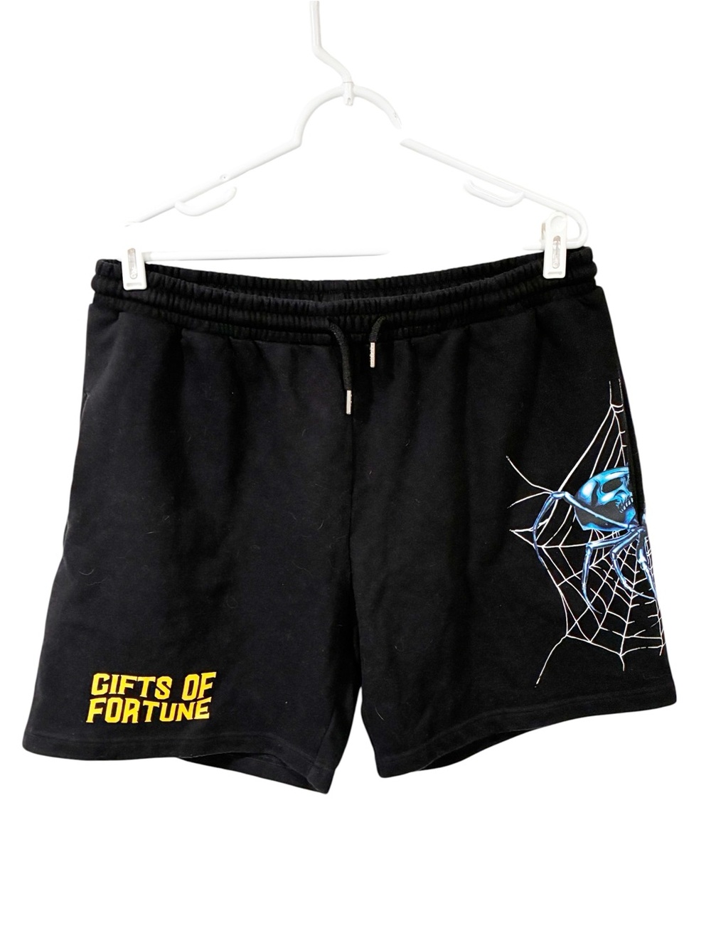 Gifts of Fortune Black Widow Sweatshorts Athletic Drawstring Size Large